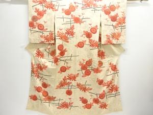 アンティーク　菊模様着物